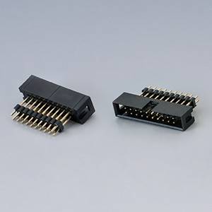 BOX HEADER PITCH2.54MM(.100″) DUAL ROW STRAIGHT 180°