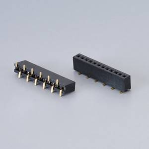 FEMALE HEADER PITCH1.27MM(.050″) SINGLE ROW SMD