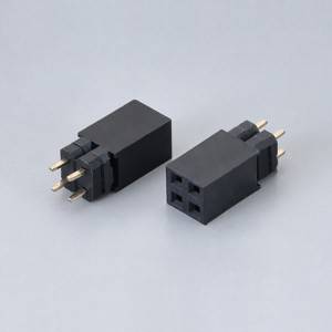 FEMALE HEADER PITCH2.54MM(.100″) DUAL ROW STRAIGHT 180°
